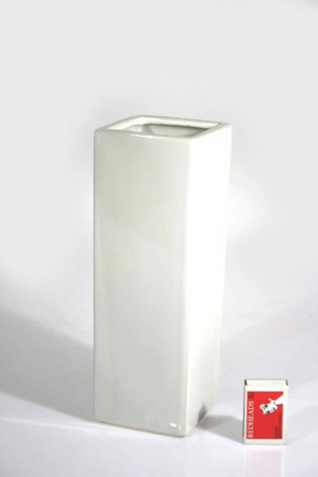 PLAIN PLAINS CERAMIC CERAMICS VASE VASES CONTAINER CONTAINERS POT POTS GLAZE GLAZES GLAZED GLAZEDS FULLY FULLIES FULLIE SQUARE SQUARES CUBE CUBES RECTANGLE RECTANGLES MEDIUM MEDIA TALL TALLS 9X9X27CMH 9X9X27CMHS RECTANGULAR RECTANGULARS SHAPES SHAPE M