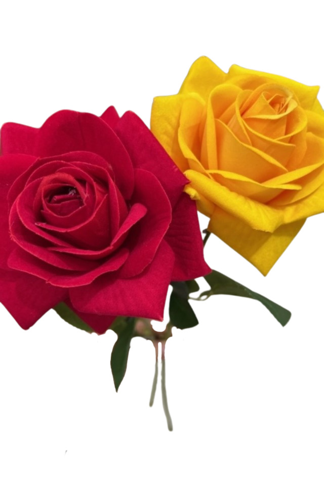 ROSE ROSES ARTIFICIAL ARTIFICIALS FLOWERS FLOWER STEM STEMS INDIAN INDIANS BOLLYWOOD BOLLYWOODS BRIGHT BRIGHTS VIBRANT VIBRANTS SINGLE SINGLES Red dark    Saffron yellow brown  