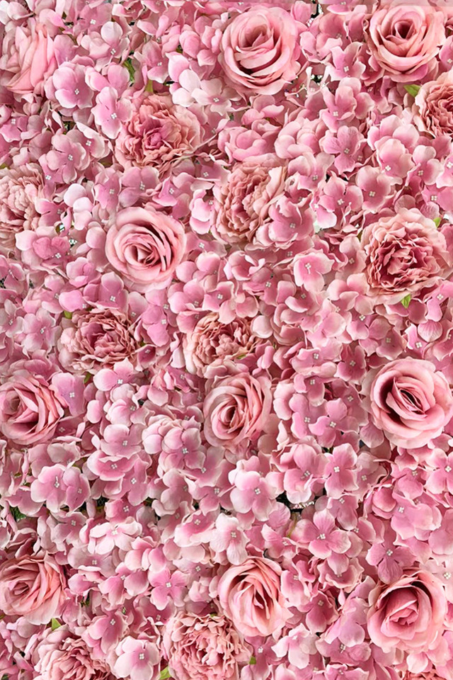 Hydrangea Rose Flower Wall Panel 40cmh X 60cmd Holstens