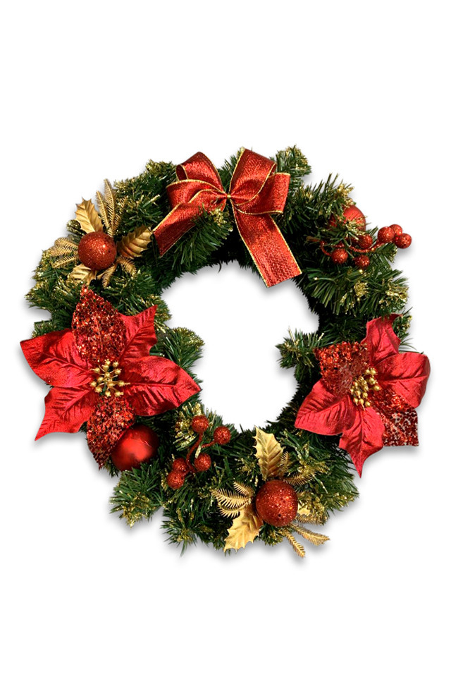 Handmade by CJ: DIY Shower Ring Christmas Wreath Ornaments