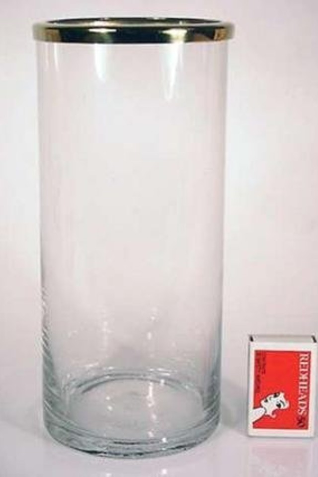 VASE VASES CONTAINER CONTAINERS METAL METALS WARE WARES TIN TINS BRASS BRASSES BRAS RING RINGS 102MM 102MMS ID IDS METALWARE METALWARES