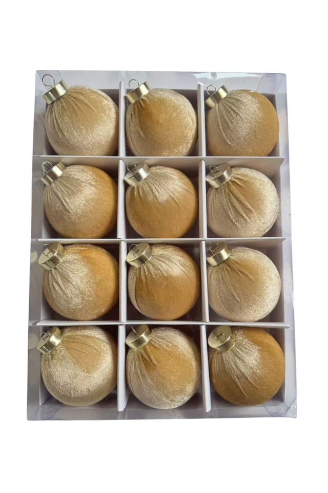 GLITTER GLITTERS HANGING HANGINGS SPHERE SPHERES XMAS XMA CHRISTMAS CHRISTMA DECORATION DECORATIONS BAUBLE BAUBLES VELVET VELVETS GOLD GOLDS PCS PC