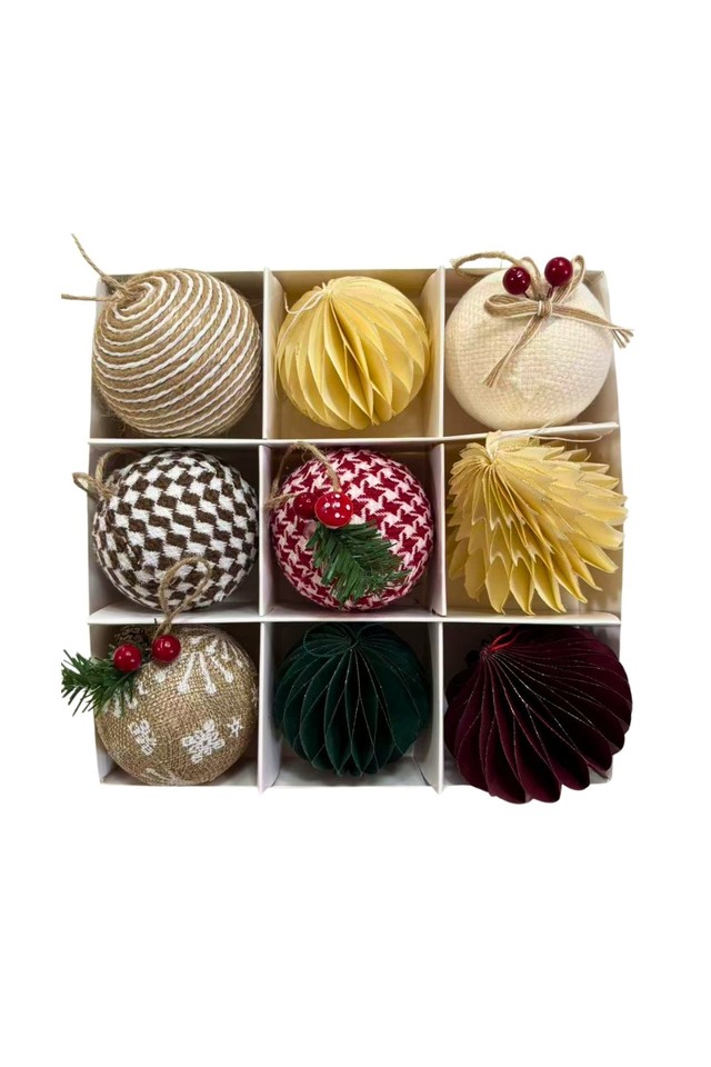 GLITTER GLITTERS HANGING HANGINGS SPHERE SPHERES XMAS XMA CHRISTMAS CHRISTMA DECORATION DECORATIONS BAUBLE BAUBLES ASSORTED ASSORTEDS RUSTIC RUSTICS PCS PC