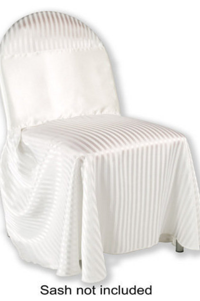 CHAIR CHAIRS COVER COVERS OVAL OVALS 2.3CM 2.3CMS SATIN SATINS STRIPE STRIPES 95GSM 95GSMS SASH SASHES CHAIRCOVER CHAIRCOVERS