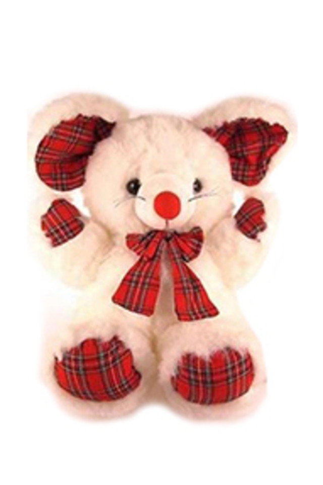 TOY TOYS TOIE TEDDY TEDDIES TEDDIE SOFT SOFTS PLUSH PLUSHES SMALL SMALLS TARTAN TARTANS TRIM TRIMS MOUSE MICE 33CMH 33CMHS S